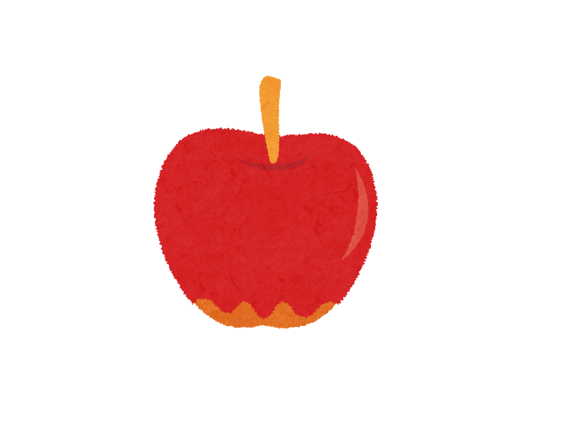 りんごのイラスト 無料で使えるフリーな らくがき素材