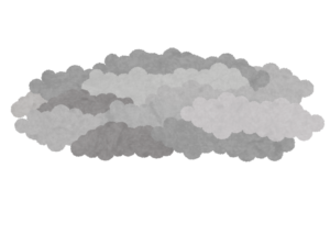 アーチ雲のイラスト 無料で使えるフリーな らくがき素材