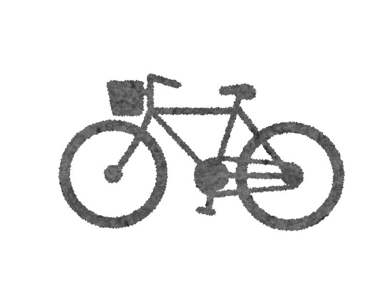 自転車アイコンのイラスト 無料で使えるフリーな らくがき素材